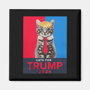 Aimant Chats Pour Trump 2024 Drôle Tee Pour Vance Trump