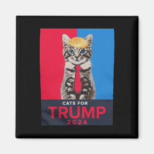 Aimant Chats Pour Trump 2024 Drôle Tee Pour Vance Trump 2