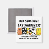 Aimant Chats Sardine (Recto/Verso)