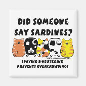 Aimant Chats Sardine (Devant)