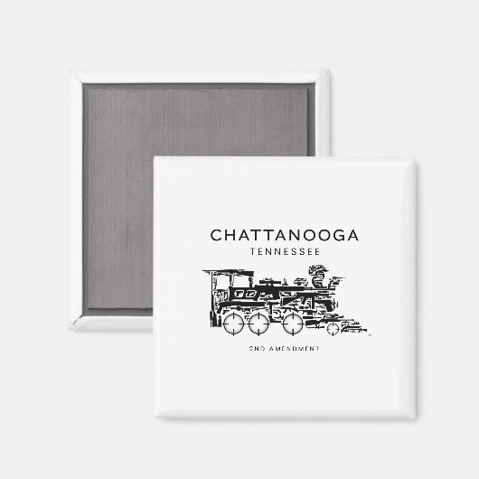 Aimant Chattanooga Choo 2e amendement (Recto/Verso)
