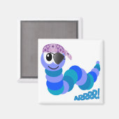 Aimant Chatte Goofkins chenille pirate (Recto/Verso)