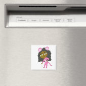 Aimant chatte rose (In Situ (Lave-vaisselle))