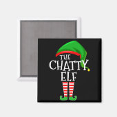 Aimant Chatty Elf Family Matching Group Christmas Premium (Recto/Verso)