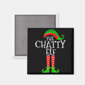 Aimant Chatty Elf Funny Matching Family Group Christmas P (Recto/Verso)
