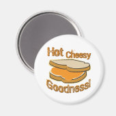 Aimant Chaud Cheesy Goodale Grillé Fromage Sandwich (Recto/Verso)