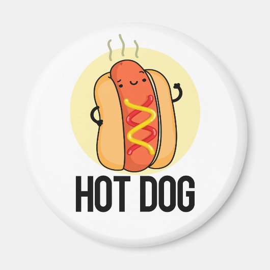 Aimant Chaud Chien Funny Snack Pun (Devant)