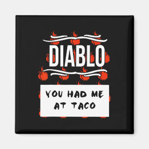 Aimant CHAUD SAUCES Groupe Halloween DIABLO SAUCE Vous M'