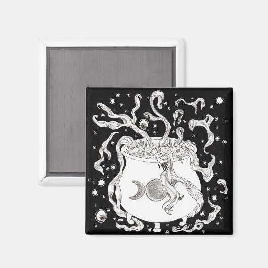 Aimant Chaudron aux sorcières Macbeth (Recto/Verso)