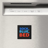 Aimant Chaussette Lit Bleu Mème Drôle (In Situ (Lave-vaisselle))