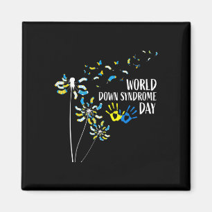 Aimant Chaussettes Dandelion World Down Syndrome Sensibil