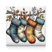Aimant Chaussettes de Noël | Aimant de Noël