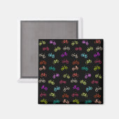 Aimant Chaussettes en papier motif d'invitation à bicycle (Recto/Verso)