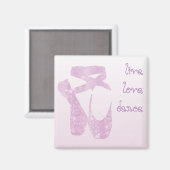 Aimant chaussons roses (Recto/Verso)
