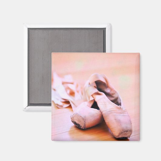 Aimant Chaussure de ballet rose Pointe Chaussures Modèle  (Recto/Verso)