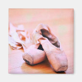 Aimant Chaussure de ballet rose Pointe Chaussures Modèle  (Devant)