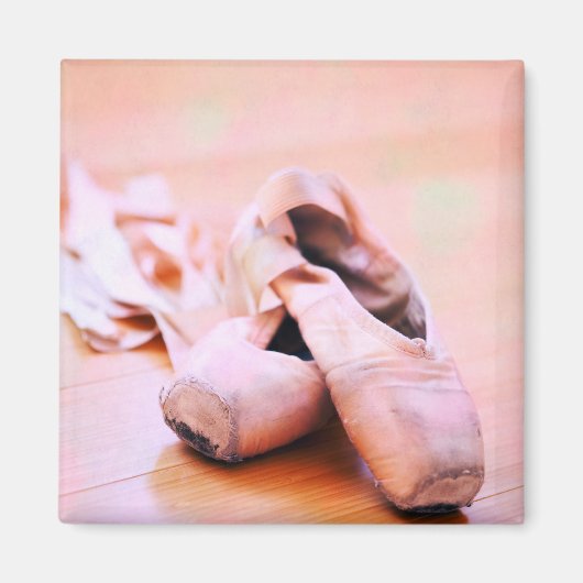 Aimant Chaussure de ballet rose Pointe Chaussures Modèle  (Devant)