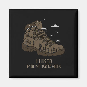 Aimant Chaussure de randonnée de camping vintage Mont Kat