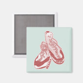 Aimant Chaussure escalade de roche (Recto/Verso)