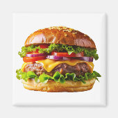 Aimant ChaussureHabille hamburger empilé thic (Devant)