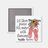 Aimant Chaussures de ballet Ballerina Christian Citation (Recto/Verso)