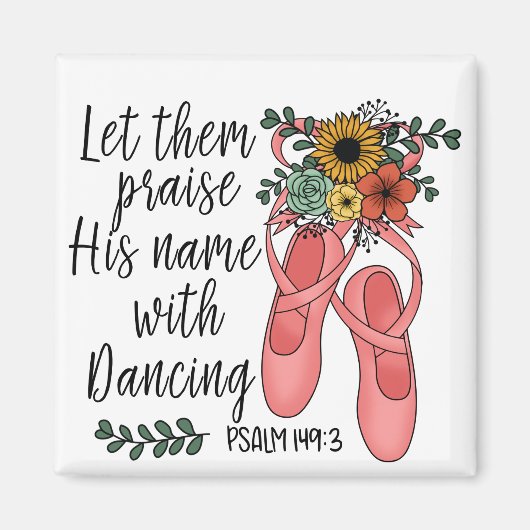 Aimant Chaussures de ballet Ballerina Christian Citation (Devant)