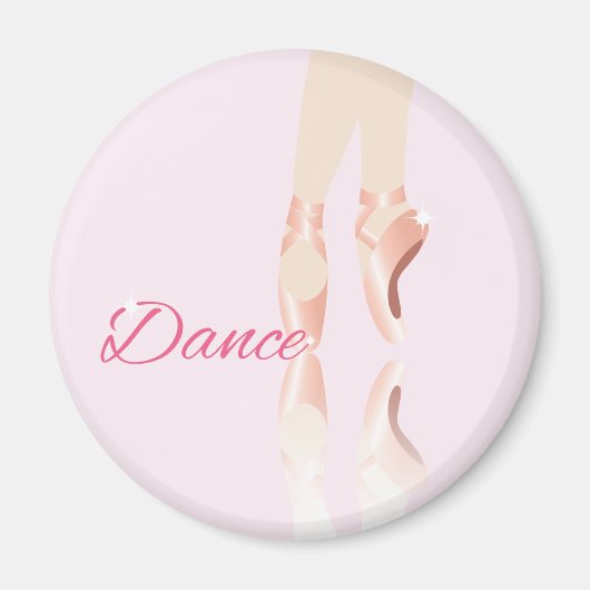 Aimant Chaussures de ballet de danse (Devant)