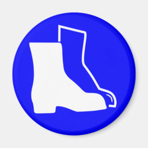 Aimant Chaussures de sécurité bleues