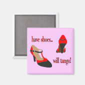 Aimant chaussures magnétiques rouge et gris (Recto/Verso)