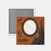 Aimant Chauve-souris, cadre photo de maison hantée et cie (Recto/Verso)