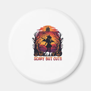 Aimant Chauve-souris fille citrouilles Halloween mignonne