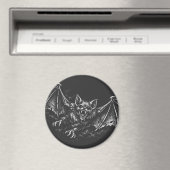Aimant Chauve-souris plongeante - par BurnsInHell (In Situ (Lave-vaisselle))