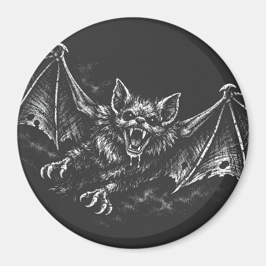 Aimant Chauve-souris plongeante - par BurnsInHell (Devant)