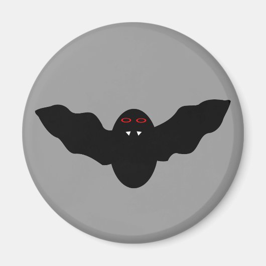 Aimant Chauve-Souris Vampire d'Halloween Effrayant (Devant)