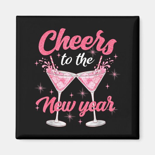 Aimant Cheer To The New Year Happy New Year 2026 Countdow (Devant)