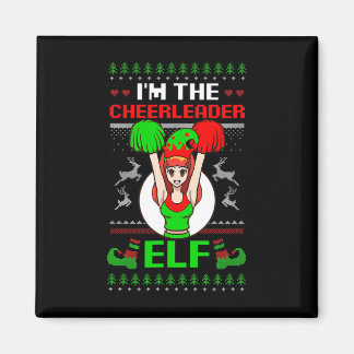 Aimant Cheerleader Elf Design Christmas Cheerleading 