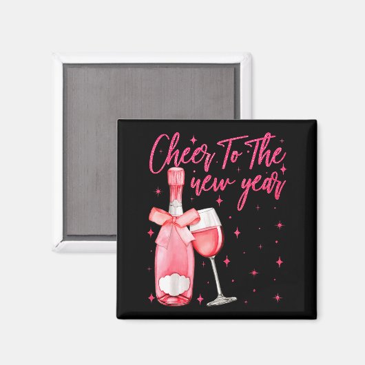 Aimant Cheers To The New Year 2026 Champagne New Years Ev (Recto/Verso)