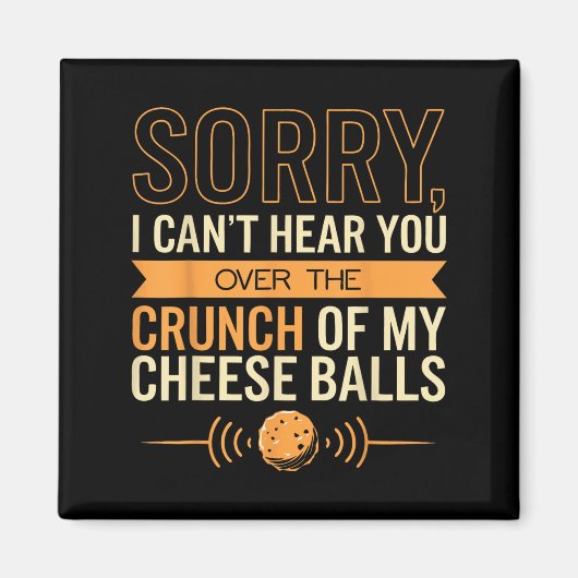 Aimant Cheese Loover ne peut pas vous entendre Fromage (Devant)