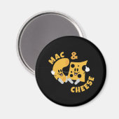 Aimant Cheese Mac & Cheese Drôle Idée cadeau (Recto/Verso)
