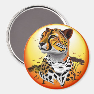 Aimant Cheetah African Feline Wild Animal