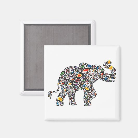 Aimant Cheetah-Elephant- (Recto/Verso)