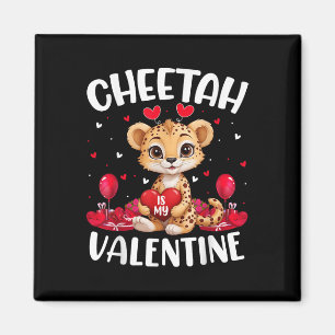 Aimant Cheetah Est Mon Coeur D'Amour Valentin Cheetah Val
