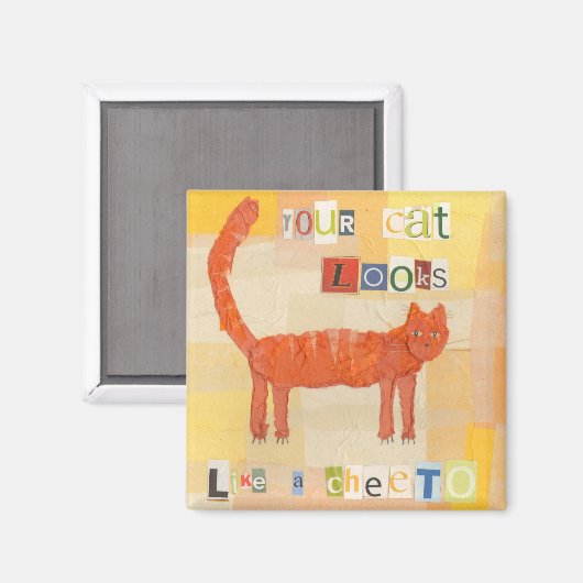 Aimant Cheeto Cat (Recto/Verso)