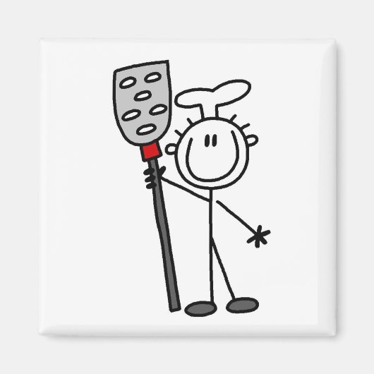 Aimant Chef avec spatule (Devant)