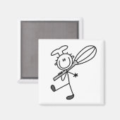 Aimant Chef Bâtonnet Avec Fouet (Recto/Verso)