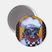 Aimant Chef Black Lab (Recto/Verso)