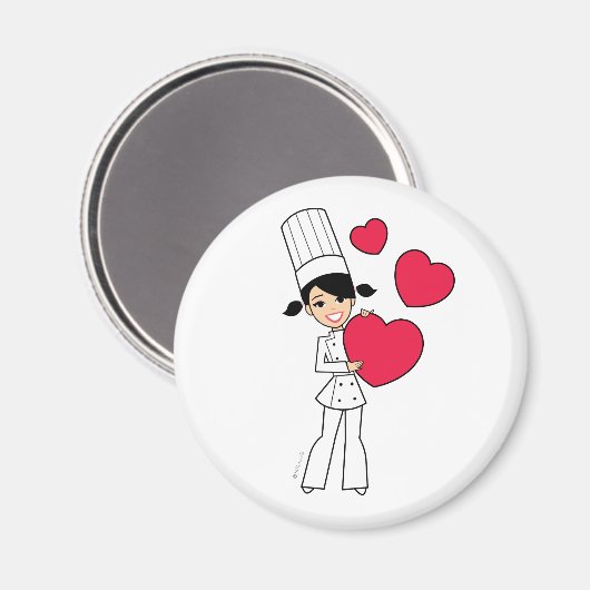 Aimant Chef cuisinier (Recto/Verso)