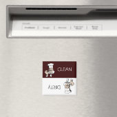 Aimant Chef cuisinier propre avec lave-vaisselle Casquett (In Situ (Lave-vaisselle))