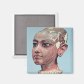 Aimant Chef de l'enfant roi Toutankhamon émergent (Recto/Verso)