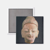 Aimant Chef d'une statue de Bouddha, de Bezeklik (Recto/Verso)